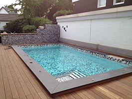 Betonbecken - mit Mosaik befliest - 